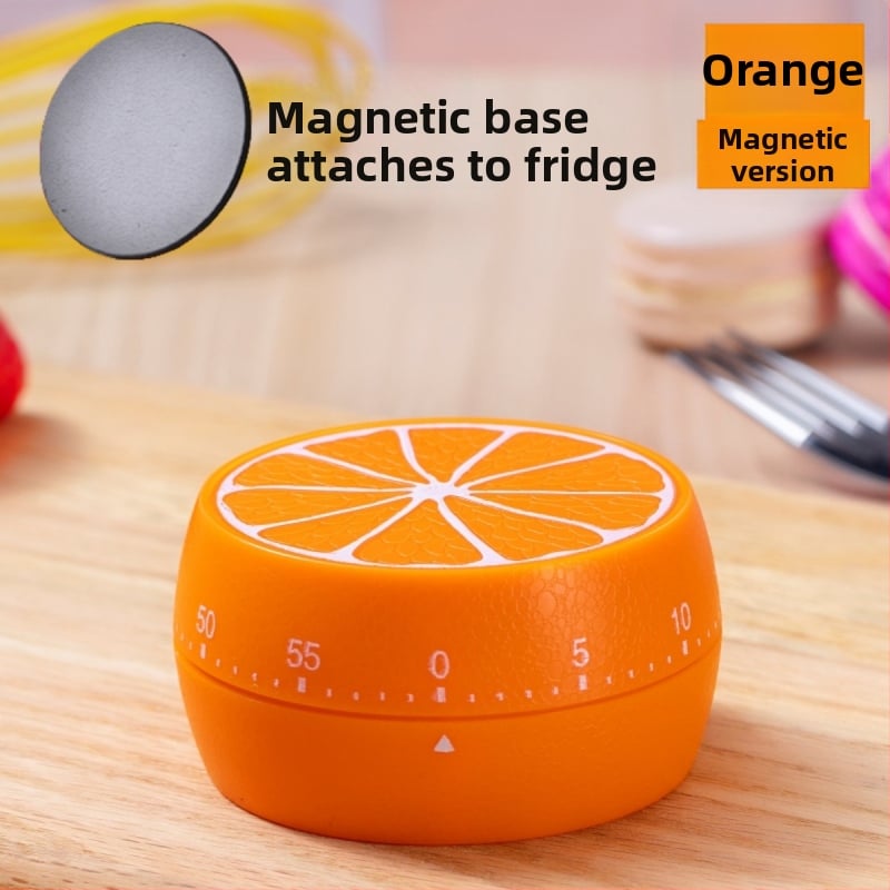 Μηχανικός χρονοδιακόπτης κουζίνας με διπλή οθόνη, στρογγυλό πλαστικό περίβλημα