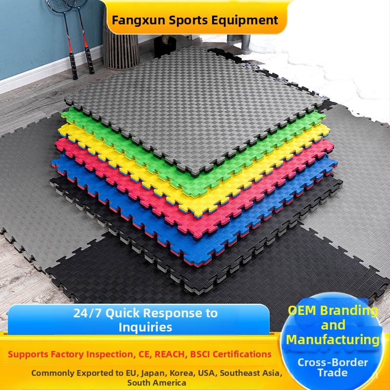 Taekwondo EVA пяна подложка за пода – модулна, антихлъзгаща, ударопоглъщаща