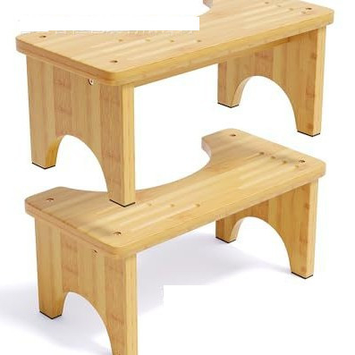 Trepte din lemn pentru toaletă, scaun antiderapant, potrivit pentru femei însărcinate și vârstnici, scaun de toaletă ghemuit.