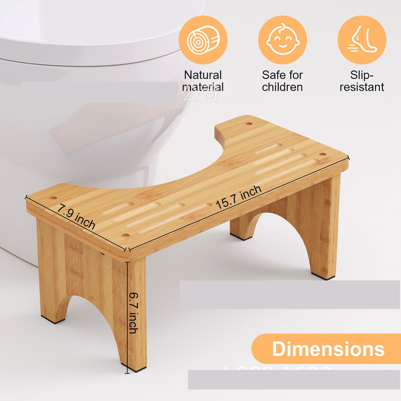 Trepte din lemn pentru toaletă, scaun antiderapant, potrivit pentru femei însărcinate și vârstnici, scaun de toaletă ghemuit.