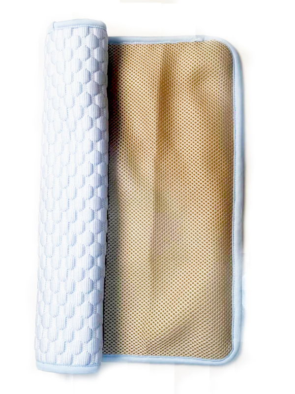 Ψυχόμενη μαξιλακοκάτω για κατοικίδια (σκύλους και γάτες) — καλοκαιρινό πολυεστερικό, αναπνεύσιμη, εσωτερική χρήση, πλένεται