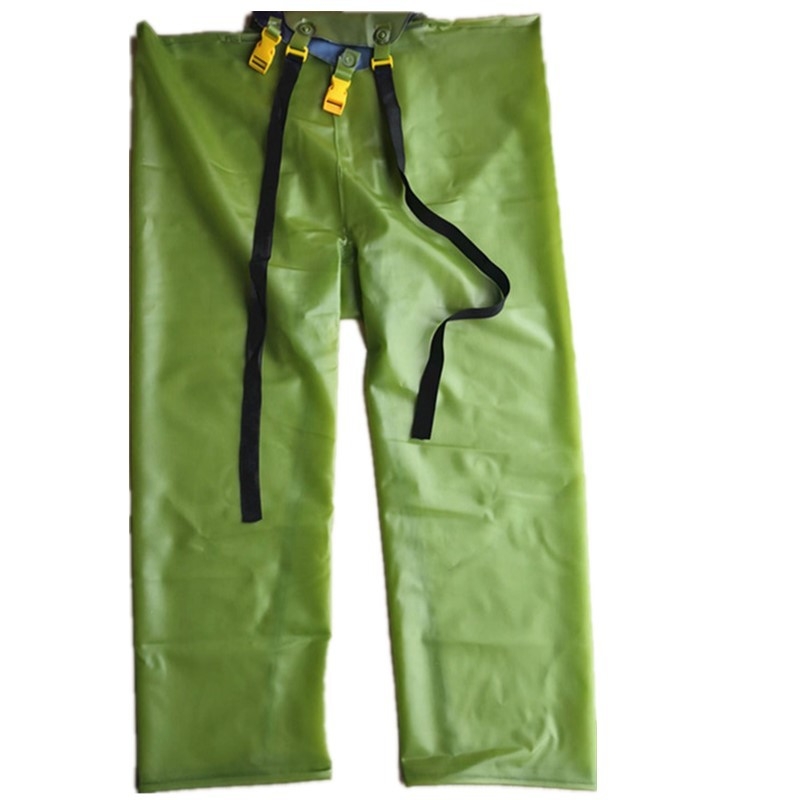 Σετ δύο τεμαχίων βροχής με τιράντες: παντελόνια βροχής και μπουφάν βροχής, PVC ύφασμα πάχους 40, για ενήλικες.