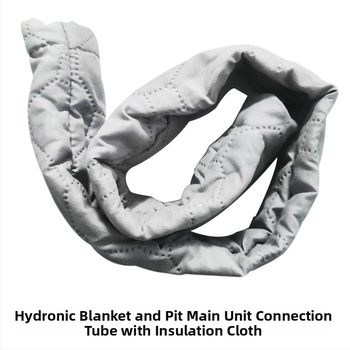 Vízmelegítő takaróhoz tartozó kiegészítők: főegység csőcsatlakozó szigetelő hüvely, háromutas szelep, vízmelegítő csatlakozó, vízfeltöltő sapka (SNTPJ, 10–20 m², Haishengda)