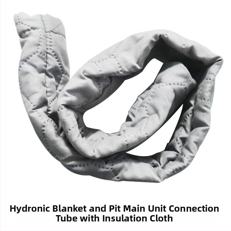 Vízmelegítő takaróhoz tartozó kiegészítők: főegység csőcsatlakozó szigetelő hüvely, háromutas szelep, vízmelegítő csatlakozó, vízfeltöltő sapka (SNTPJ, 10–20 m², Haishengda)