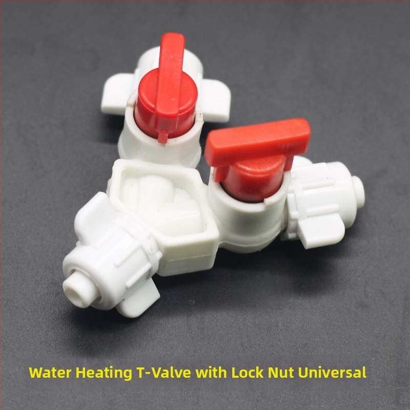 Vízmelegítő takaróhoz tartozó kiegészítők: főegység csőcsatlakozó szigetelő hüvely, háromutas szelep, vízmelegítő csatlakozó, vízfeltöltő sapka (SNTPJ, 10–20 m², Haishengda)