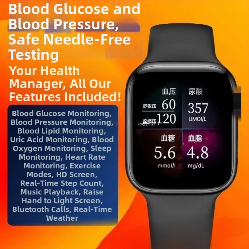 Έξυπνο ρολόι με μέτρηση καρδιακού ρυθμού, αρτηριακής πίεσης και οξυγονωποίησης του αίματος, κλήσεις μέσω Bluetooth, παρακολούθηση ύπνου, συμβατό με iOS