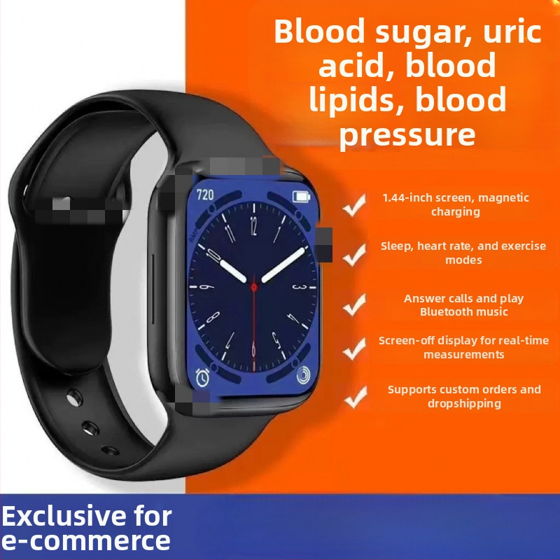 Έξυπνο ρολόι με μέτρηση καρδιακού ρυθμού, αρτηριακής πίεσης και οξυγονωποίησης του αίματος, κλήσεις μέσω Bluetooth, παρακολούθηση ύπνου, συμβατό με iOS