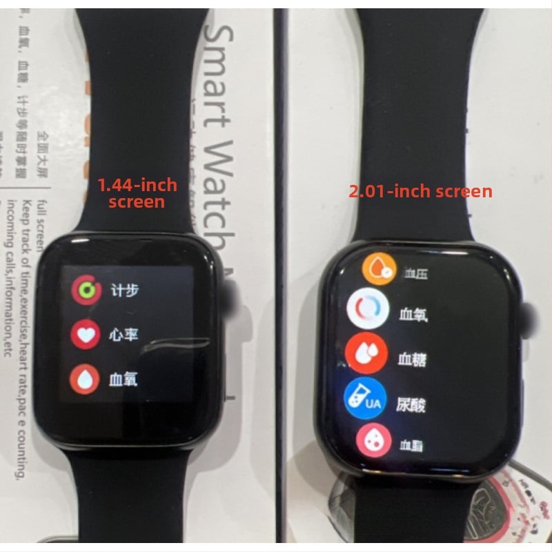 Έξυπνο ρολόι με μέτρηση καρδιακού ρυθμού, αρτηριακής πίεσης και οξυγονωποίησης του αίματος, κλήσεις μέσω Bluetooth, παρακολούθηση ύπνου, συμβατό με iOS