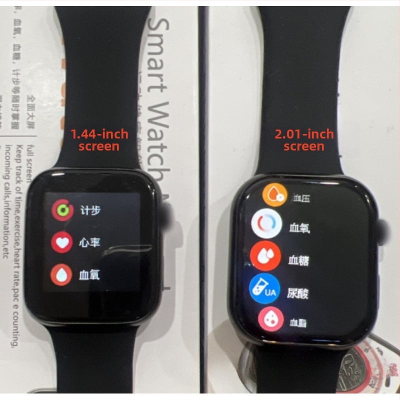 Έξυπνο ρολόι με μέτρηση καρδιακού ρυθμού, αρτηριακής πίεσης και οξυγονωποίησης του αίματος, κλήσεις μέσω Bluetooth, παρακολούθηση ύπνου, συμβατό με iOS