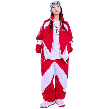 Dječji hip-hop kostim za nastupe — unisex, za djecu iznad 8 godina (140 cm+), 65% pamuk, hip-hop stil
