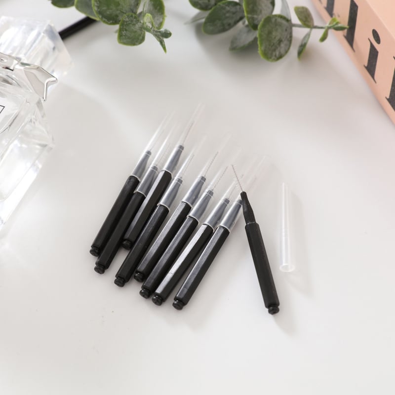 Интердентална четка тип молив, с права дръжка, за ортодонтска грижа, 50 бр. семейна опаковка, дълбоко почистване