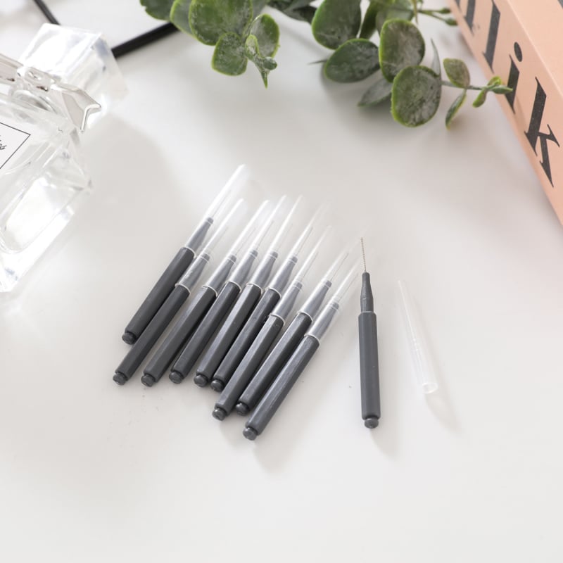 Интердентална четка тип молив, с права дръжка, за ортодонтска грижа, 50 бр. семейна опаковка, дълбоко почистване