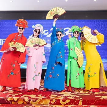 Tang Bohu Scholar dramski kostim – Jiangnan Four Talents, Unisex, poliester