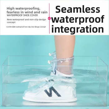 Opakovane použiteľné PVC návleky na topánky pre vonkajšie použitie, nepremokavé, protisklzové, odolné voči opotrebeniu, hrubšia konštrukcia