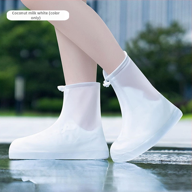 Opakovane použiteľné PVC návleky na topánky pre vonkajšie použitie, nepremokavé, protisklzové, odolné voči opotrebeniu, hrubšia konštrukcia