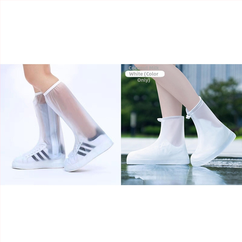 Opakovane použiteľné PVC návleky na topánky pre vonkajšie použitie, nepremokavé, protisklzové, odolné voči opotrebeniu, hrubšia konštrukcia