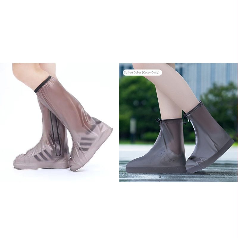 Opakovane použiteľné PVC návleky na topánky pre vonkajšie použitie, nepremokavé, protisklzové, odolné voči opotrebeniu, hrubšia konštrukcia