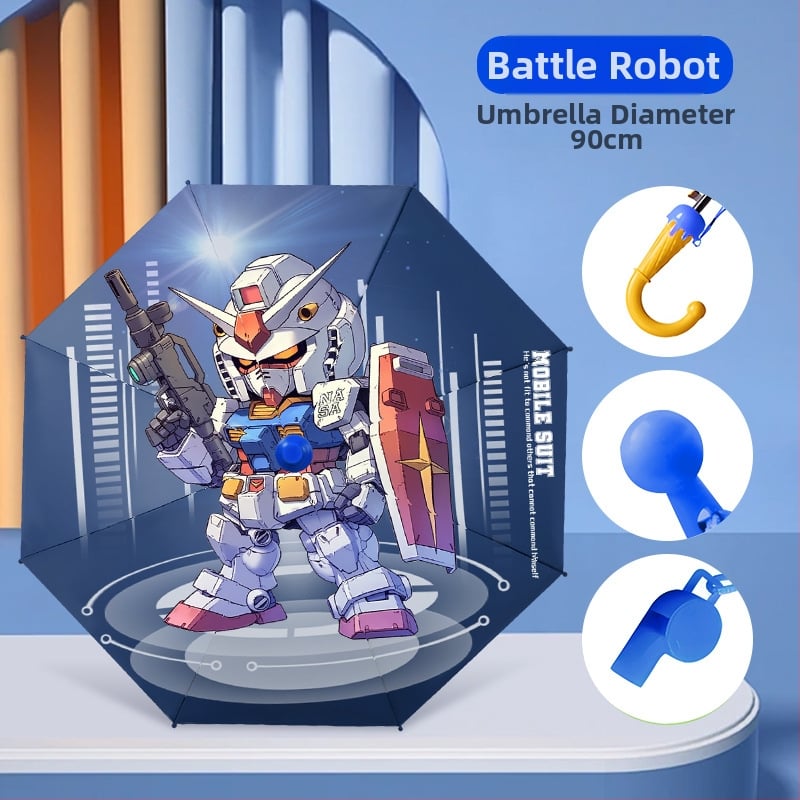 Παιδική ομπρέλα με αυτόματο άνοιγμα, για παιδιά, σκελετός από 8 ράβδους σιδήρου, καμβά από βινύλιο, ύφασμα 190T, μακριά λαβή, εκτύπωση λογότυπου, δυνατότητα παραμετροποίησης