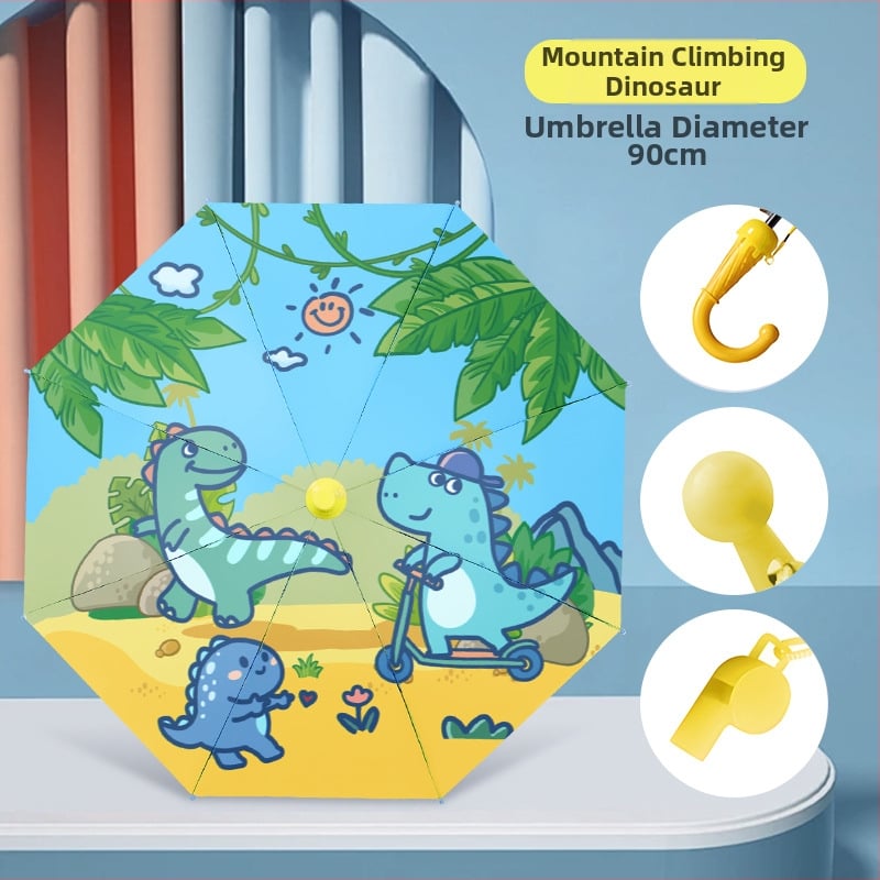 Παιδική ομπρέλα με αυτόματο άνοιγμα, για παιδιά, σκελετός από 8 ράβδους σιδήρου, καμβά από βινύλιο, ύφασμα 190T, μακριά λαβή, εκτύπωση λογότυπου, δυνατότητα παραμετροποίησης