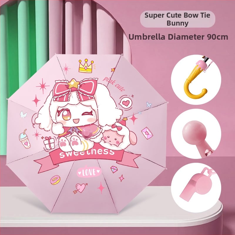 Παιδική ομπρέλα με αυτόματο άνοιγμα, για παιδιά, σκελετός από 8 ράβδους σιδήρου, καμβά από βινύλιο, ύφασμα 190T, μακριά λαβή, εκτύπωση λογότυπου, δυνατότητα παραμετροποίησης