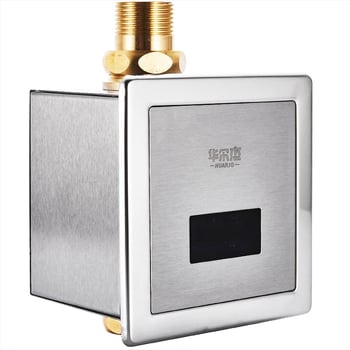 Senzorski ventil za pranje WC-a, skrivena ugradnja, model 860, napajanje AC/DC, 0,3 MPa, vrijeme ispiranja 12 s, bakreno tijelo