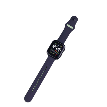 LED digitális óra S7 elektronikus mozgással (Q7), numerikus kijelző, teljes érintéses vezérlés, PU szíj