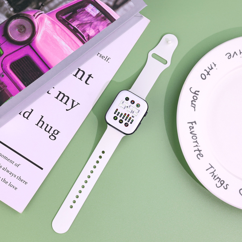 LED digitális óra S7 elektronikus mozgással (Q7), numerikus kijelző, teljes érintéses vezérlés, PU szíj