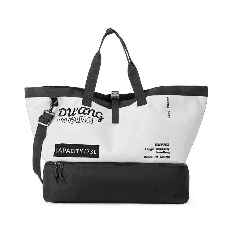 Kerekes kültéri utazótáska, 75 liter feletti kapacitás, Oxford anyag, bővíthető, külön cipőrekesz, uniszex