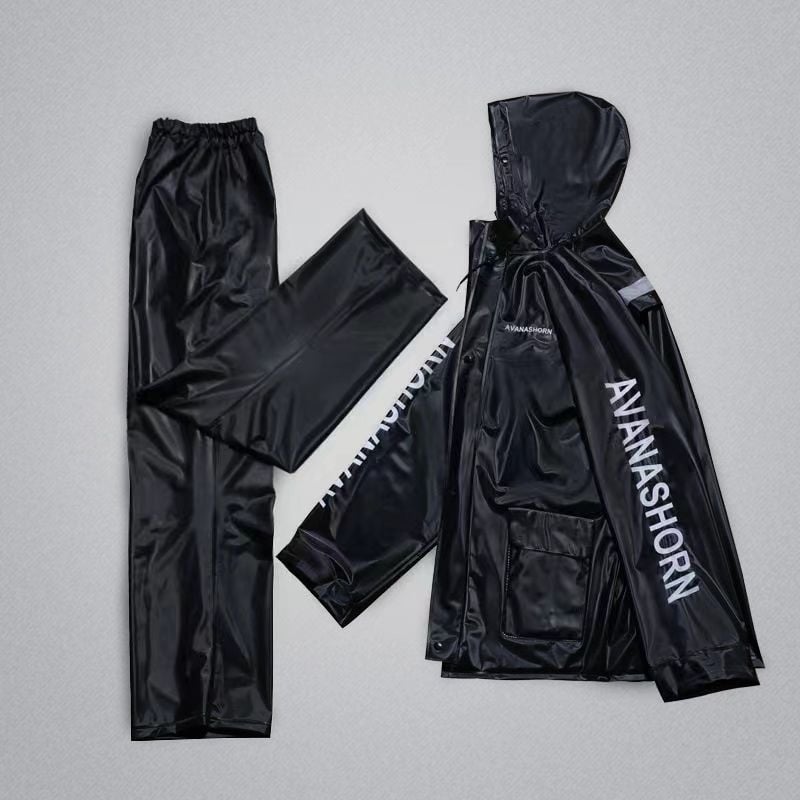 Σετ αδιάβροχου μπουφάν και παντελόνι Yu Ao, πλήρης προστασία για ενήλικους οδηγούς, PVC 0,16 mm, επαναχρησιμοποιούμενο