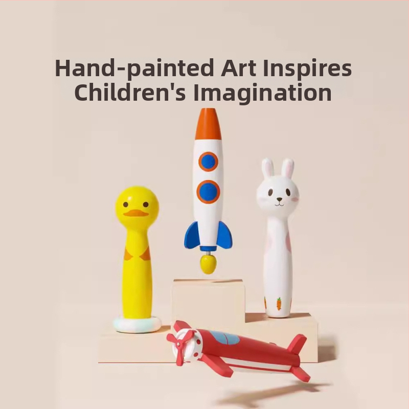 Παιδική ομπρέλα με 8-ραβδικό σκελετό από ίνες, αλουμινένιος σωλήνας, ξύλινη λαβή, χειροκίνητο άνοιγμα