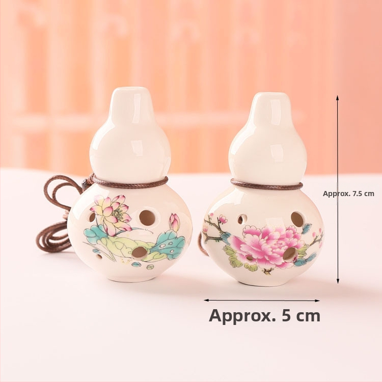 Ocarína, model zytd-015, jednopackové balenie, obsahuje prémiový šnúr na nosenie a hudobnú partitúru, značka Early Summer Ceramics