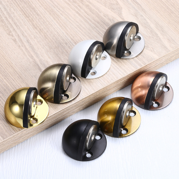 Magnetski vrata stopper od nehrđajućeg čelika s oblikom turtle-top, gumeni polukružni štitnik, podna ugradnja, kućni tip, ručno upravljanje