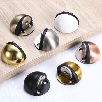 Magnetski vrata stopper od nehrđajućeg čelika s oblikom turtle-top, gumeni polukružni štitnik, podna ugradnja, kućni tip, ručno upravljanje