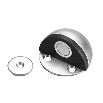 Magnetski vrata stopper od nehrđajućeg čelika s oblikom turtle-top, gumeni polukružni štitnik, podna ugradnja, kućni tip, ručno upravljanje