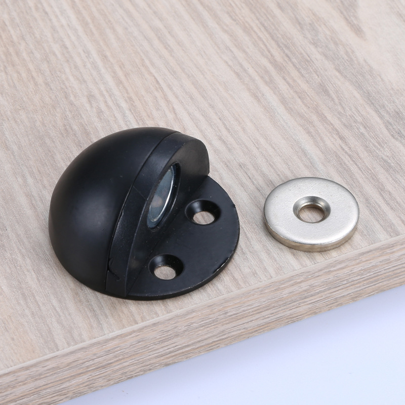 Magnetski vrata stopper od nehrđajućeg čelika s oblikom turtle-top, gumeni polukružni štitnik, podna ugradnja, kućni tip, ručno upravljanje