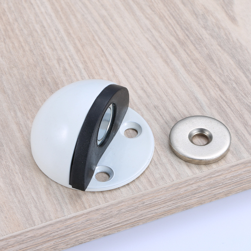 Magnetski vrata stopper od nehrđajućeg čelika s oblikom turtle-top, gumeni polukružni štitnik, podna ugradnja, kućni tip, ručno upravljanje