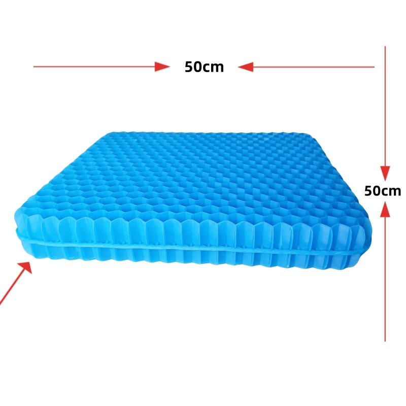 Gel jastuk za sjedenje Huaxia Mingpin – hlađenje i zaštita od vrućine; materijal: TPE-TPR; punilo: TPE-TPR; pakiranje: 10–20 kom; težina: 0.3–2.2 kg; mogućnost prilagodbe