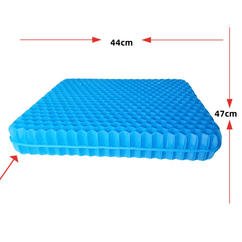 Gel jastuk za sjedenje Huaxia Mingpin – hlađenje i zaštita od vrućine; materijal: TPE-TPR; punilo: TPE-TPR; pakiranje: 10–20 kom; težina: 0.3–2.2 kg; mogućnost prilagodbe