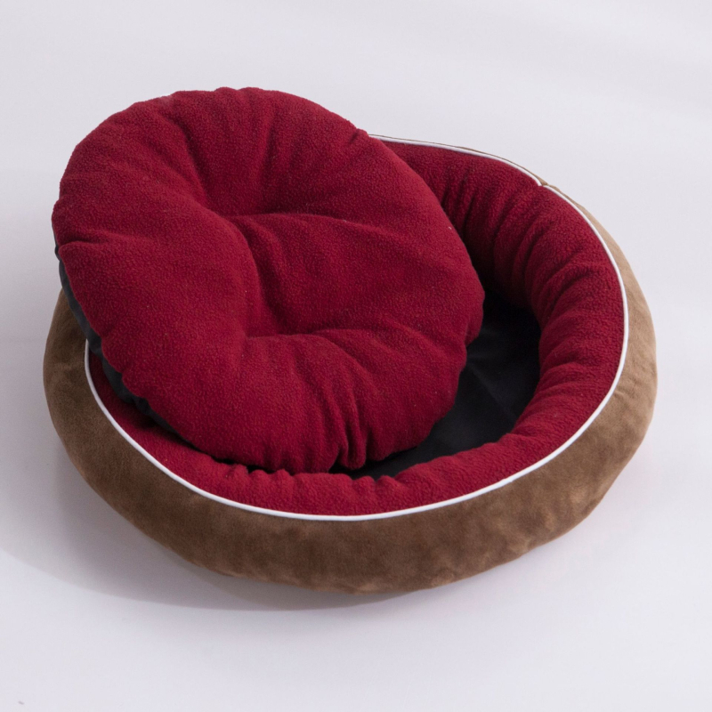 Αποσπώμενο μαξιλάρι κρεβατιού σκύλου για μικρές και μεσαίες ράτσες — γέμισμα από Pearl Cotton, εσωτερική επένδυση από πολάρ φλίς, κάλυμμα από ύφασμα