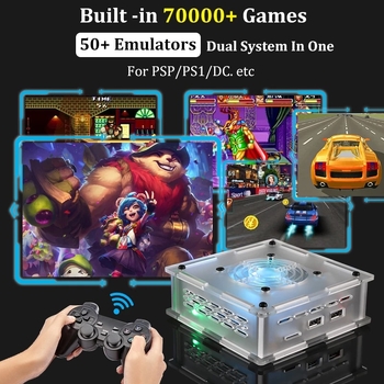 Consolă de jocuri cu Android OS, sistem dual PSP/N64, ieșire HDMI, memorie 64/128/256 GB, conectivitate wireless