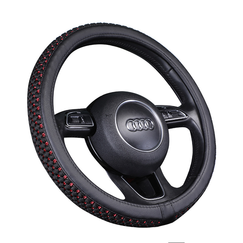 Pokrov za volan automobila od ledenog svile, sve sezone, protuklizan, prozračan, upija znoj, za muškarce i žene, ugodan dodir