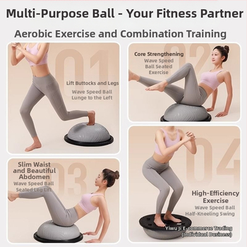 ABS joga lopta, polovičná guľa na balans, tréning jadra a pilates