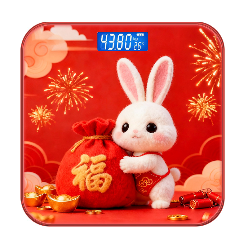 Scală electronică, Lady brand, stil desen animat, drăguț, capacitate 180 kg, alimentare USB