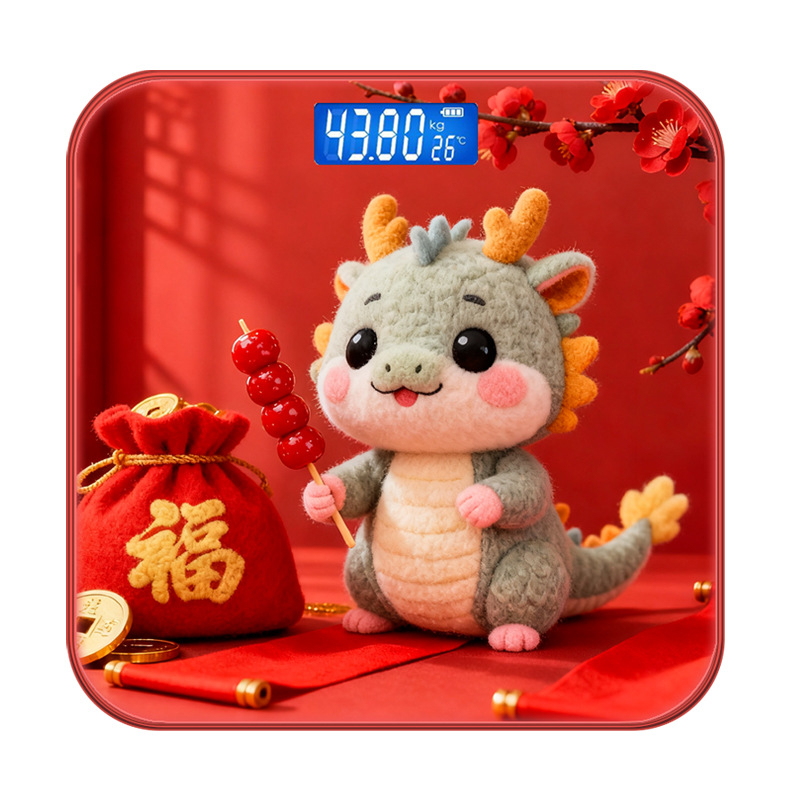 Scală electronică, Lady brand, stil desen animat, drăguț, capacitate 180 kg, alimentare USB