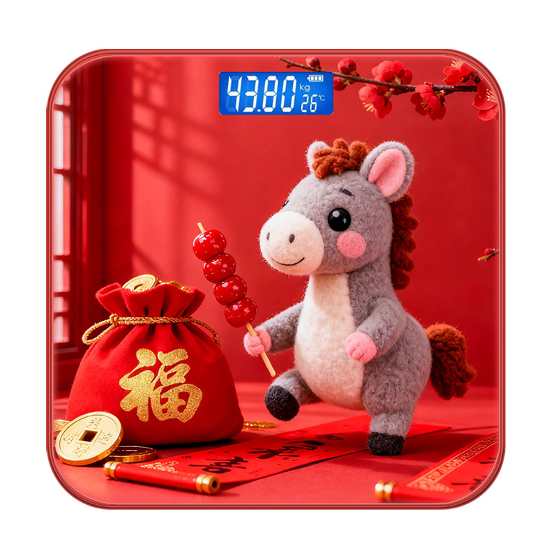 Scală electronică, Lady brand, stil desen animat, drăguț, capacitate 180 kg, alimentare USB