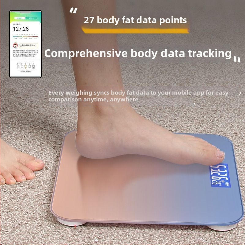 Cântar corporal pentru măsurarea grăsimii, încărcare USB, capacitate 180 kg, brand SUZI, pentru adulți