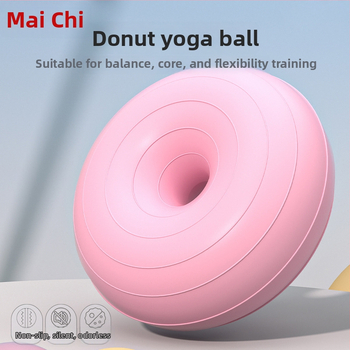 Jógová lopta PVC, donut-tvar, hrubšia stena, 900 g, na fitness a stabilitu po pôrode