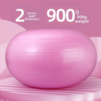 Jógová lopta PVC, donut-tvar, hrubšia stena, 900 g, na fitness a stabilitu po pôrode