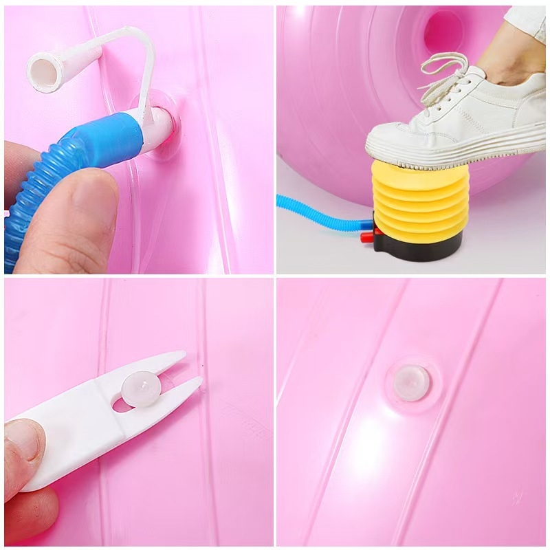 Μπάλα γιόγκα PVC, σε σχήμα ντόνατ με παχύτερο τοίχωμα, 900 g, για άσκηση και σταθερότητα μετά τον τοκετό