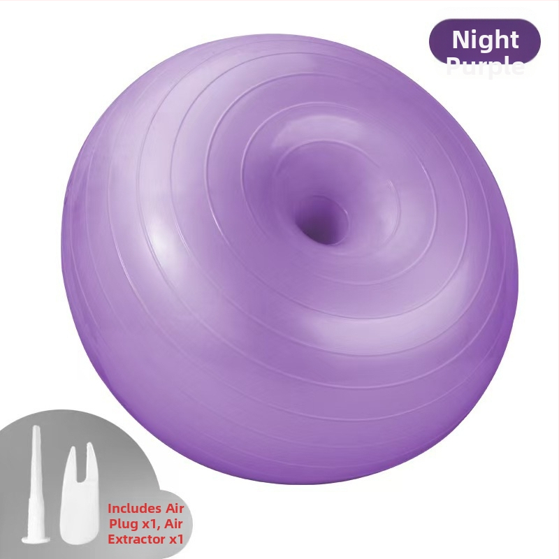 Jógová lopta PVC, donut-tvar, hrubšia stena, 900 g, na fitness a stabilitu po pôrode